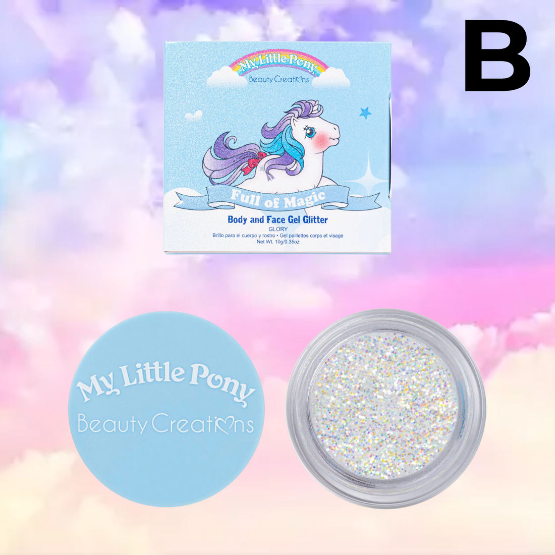 MY LITTLE PONY "FULL OF MAGIC" BODY AND FACE GEL GLITTER