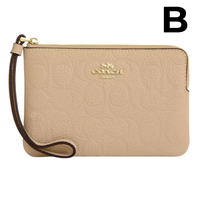 Corner Zip Wristlet With Signature Canvas **PREVENTA**