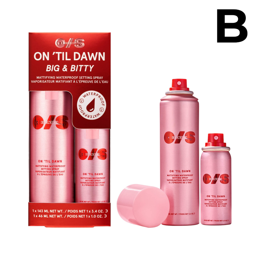 On 'Til Dawn Mattifying Waterproof Setting Spray Big & Bitty Duo