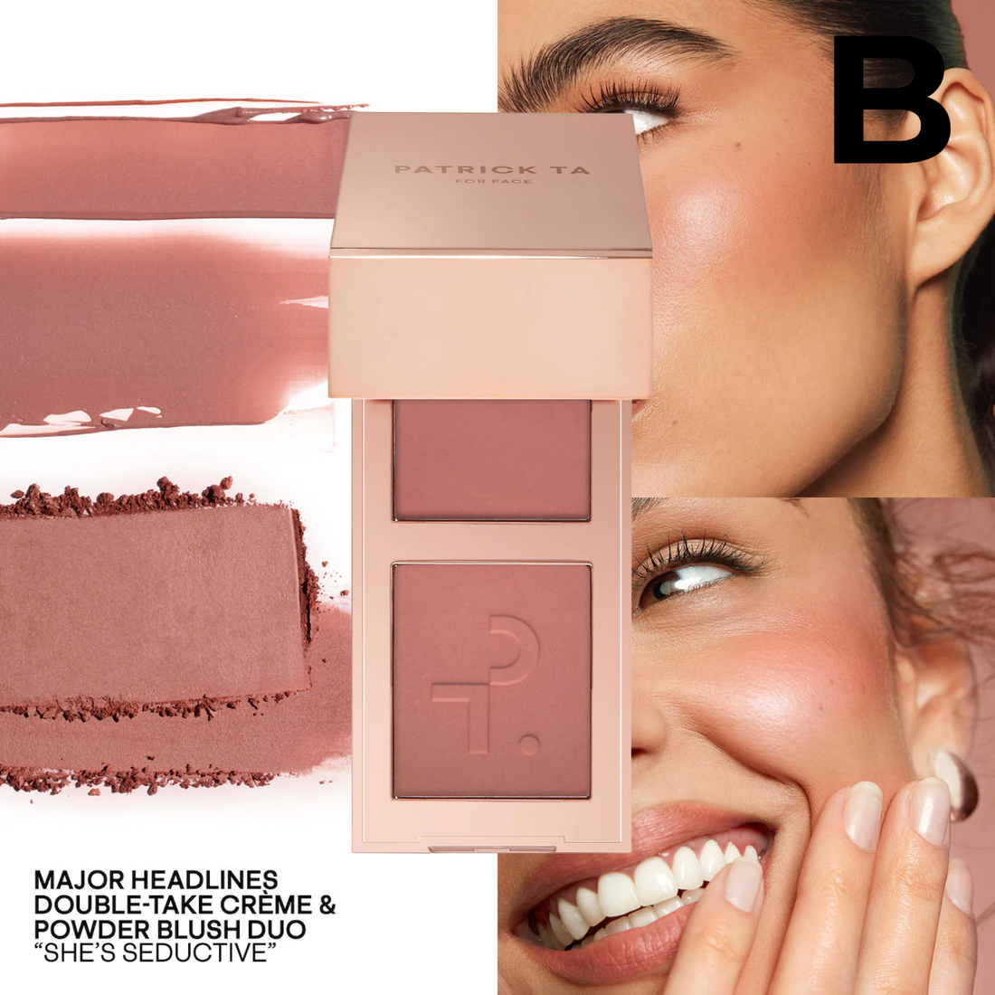 Mini Major Headlines Double-Take Crème & Powder Blush Duo
