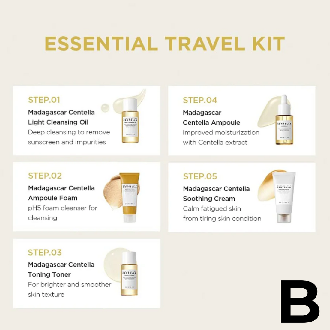 Set de Viaje Madagascar Centella Travel Kit