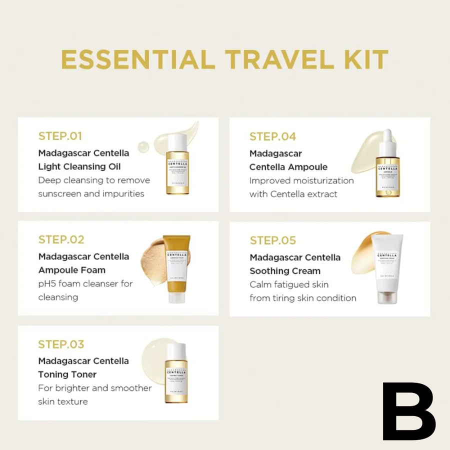Set de Viaje Madagascar Centella Travel Kit