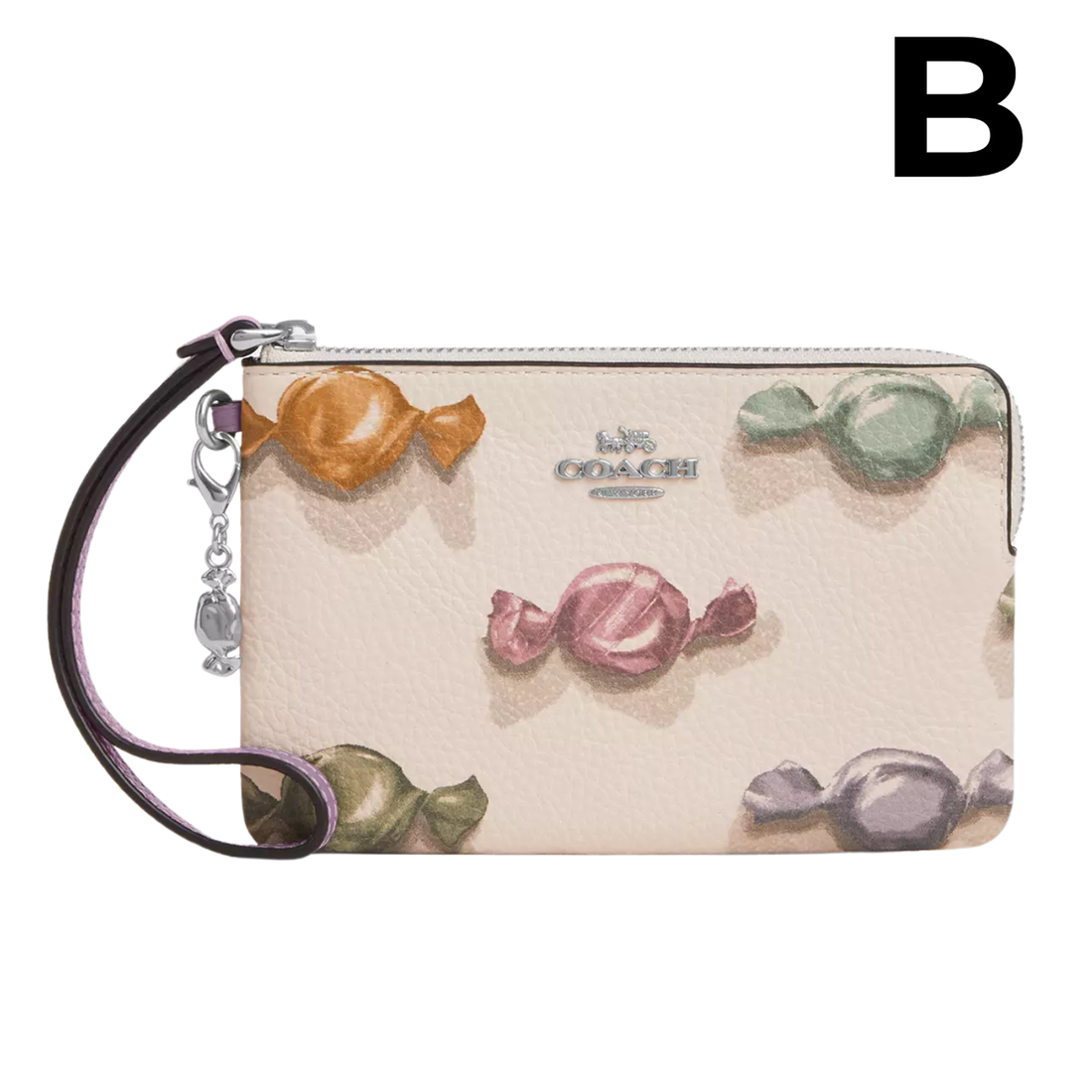 Corner Zip Wristlet In Signature Leather **PREVENTA**