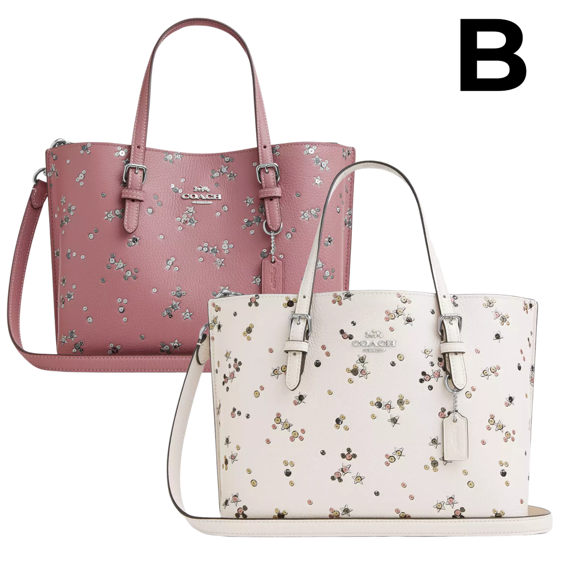 MOLLIE TOTE BAG 25 WHIT STAR PRINT