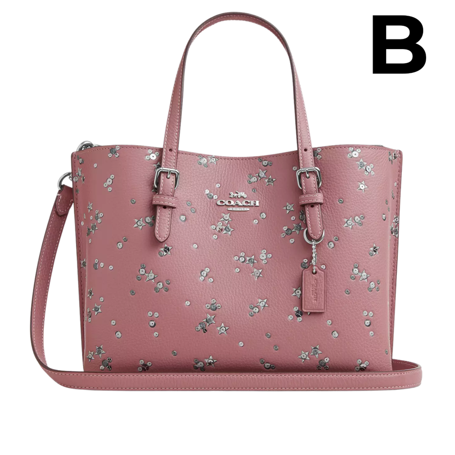MOLLIE TOTE BAG 25 WHIT STAR PRINT