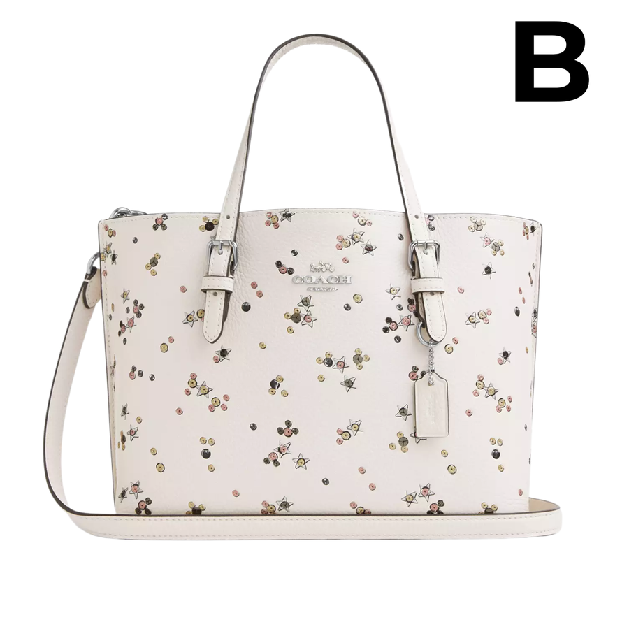 MOLLIE TOTE BAG 25 WHIT STAR PRINT