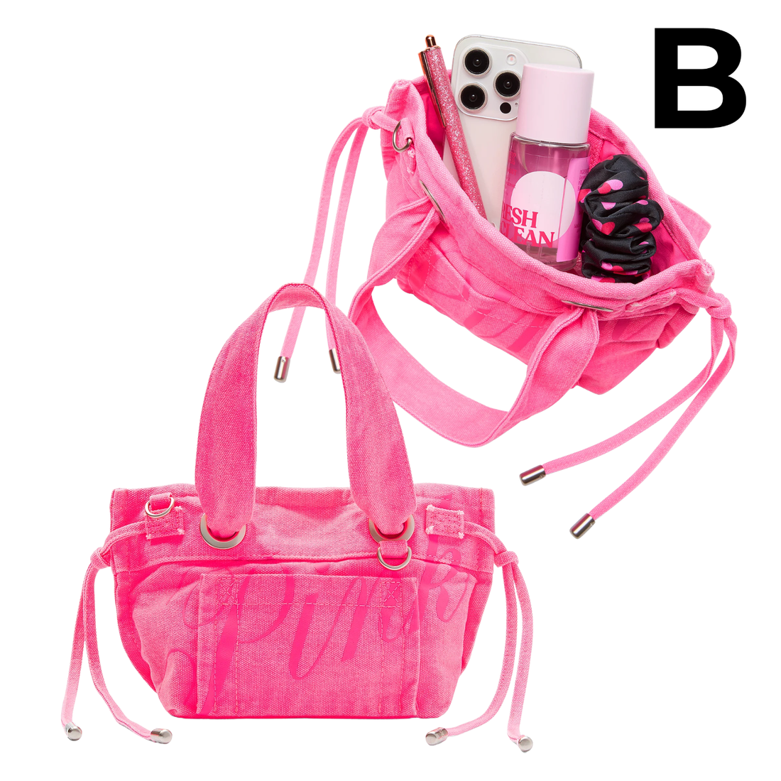 Canvas Flat-Bottom Mini Tote Bag **PREVENTA**