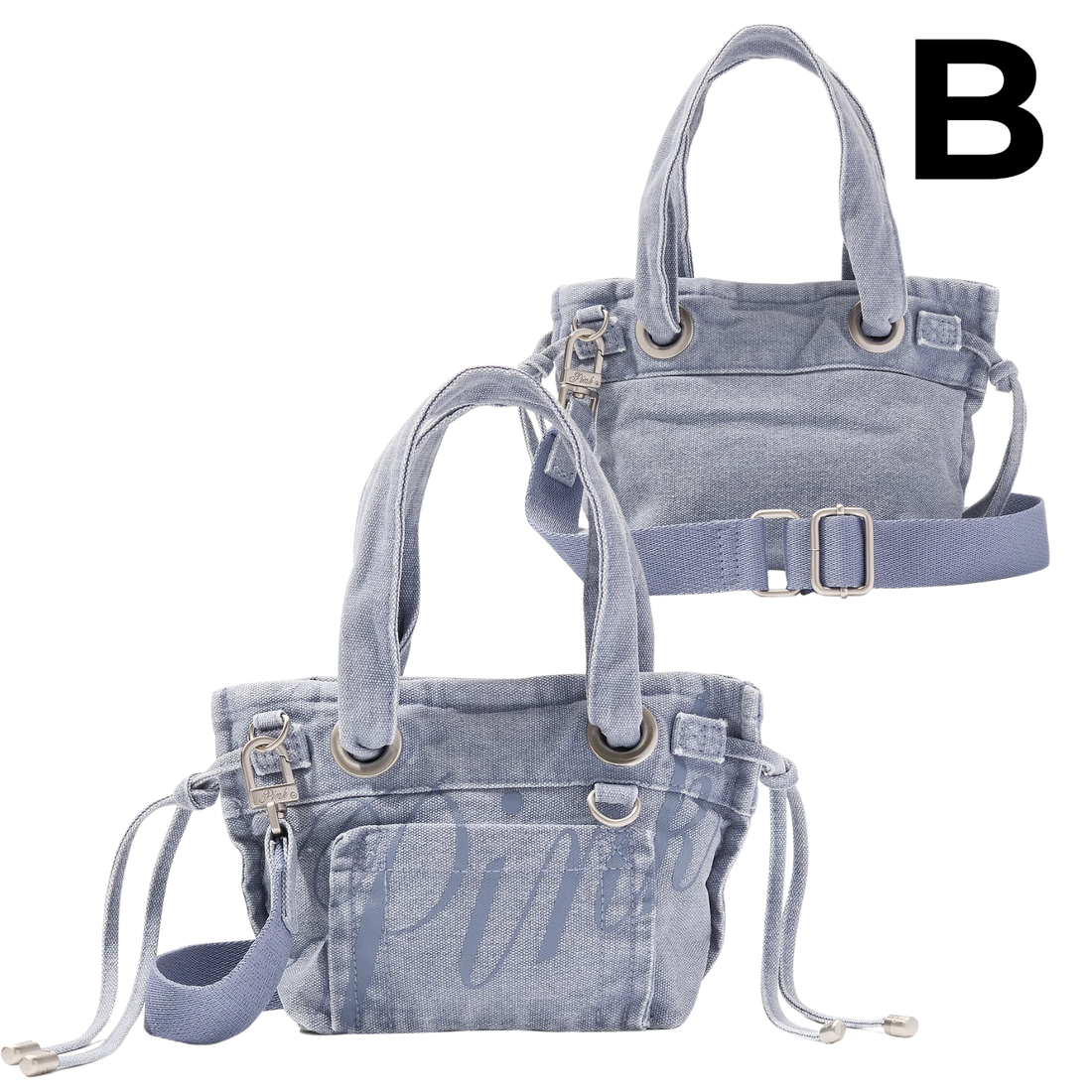 Canvas Flat-Bottom Mini Tote Bag **PREVENTA**