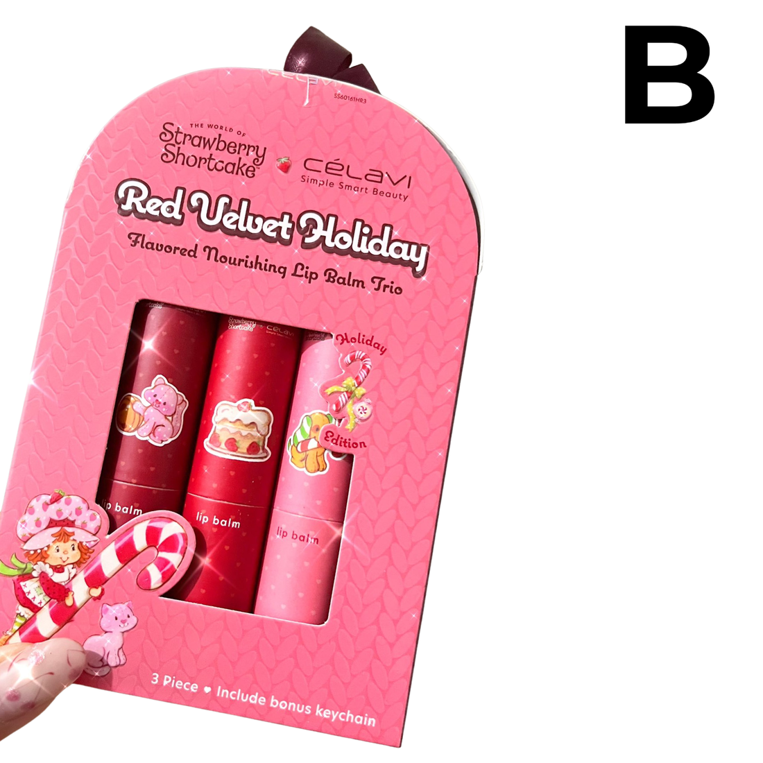 Red Velvet Lip Balm Strawberry Shortcake