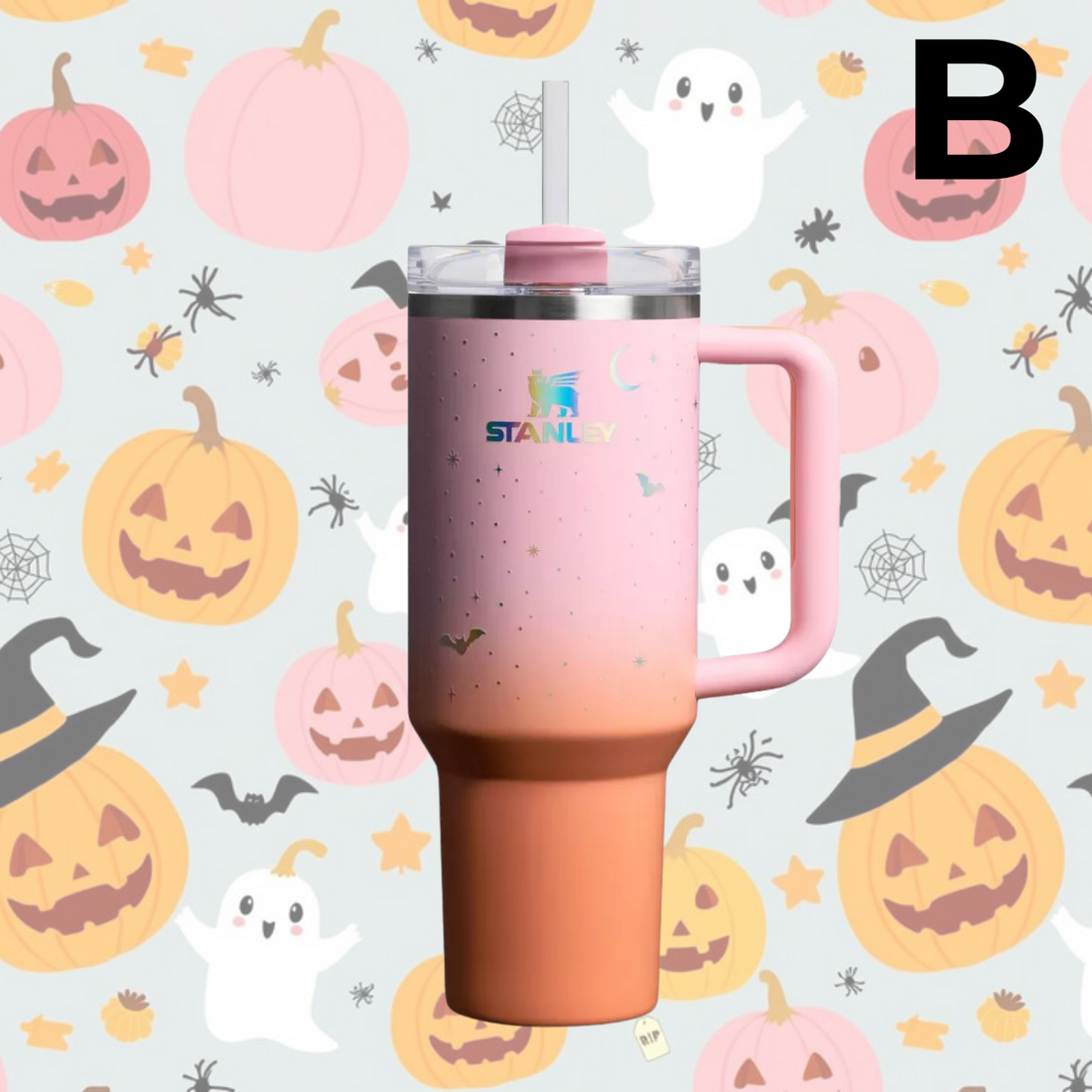 Stanley Halloween 40 oz Stainless Steel H2.0 Flowstate Quencher Tumbler PREVENTA