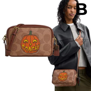 Jamie Camera Bag In Signature Canvas With Halloween Print PREVENTA