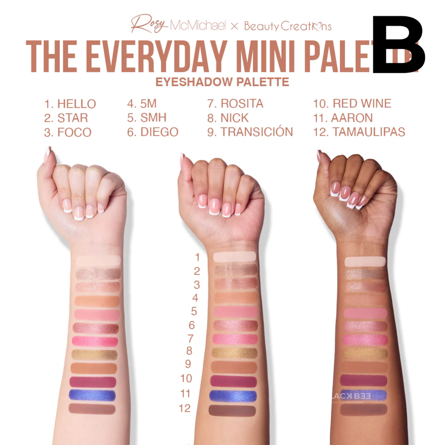 Rosy McMichael X Beauty Creations Rosy's Essentials Vol. 1 The Everyday Mini Palette | Paleta Mini Rosy **PREVENTA**