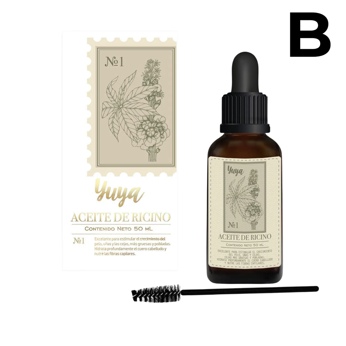 ACEITE DE RICINO 50 ML + APLICADOR