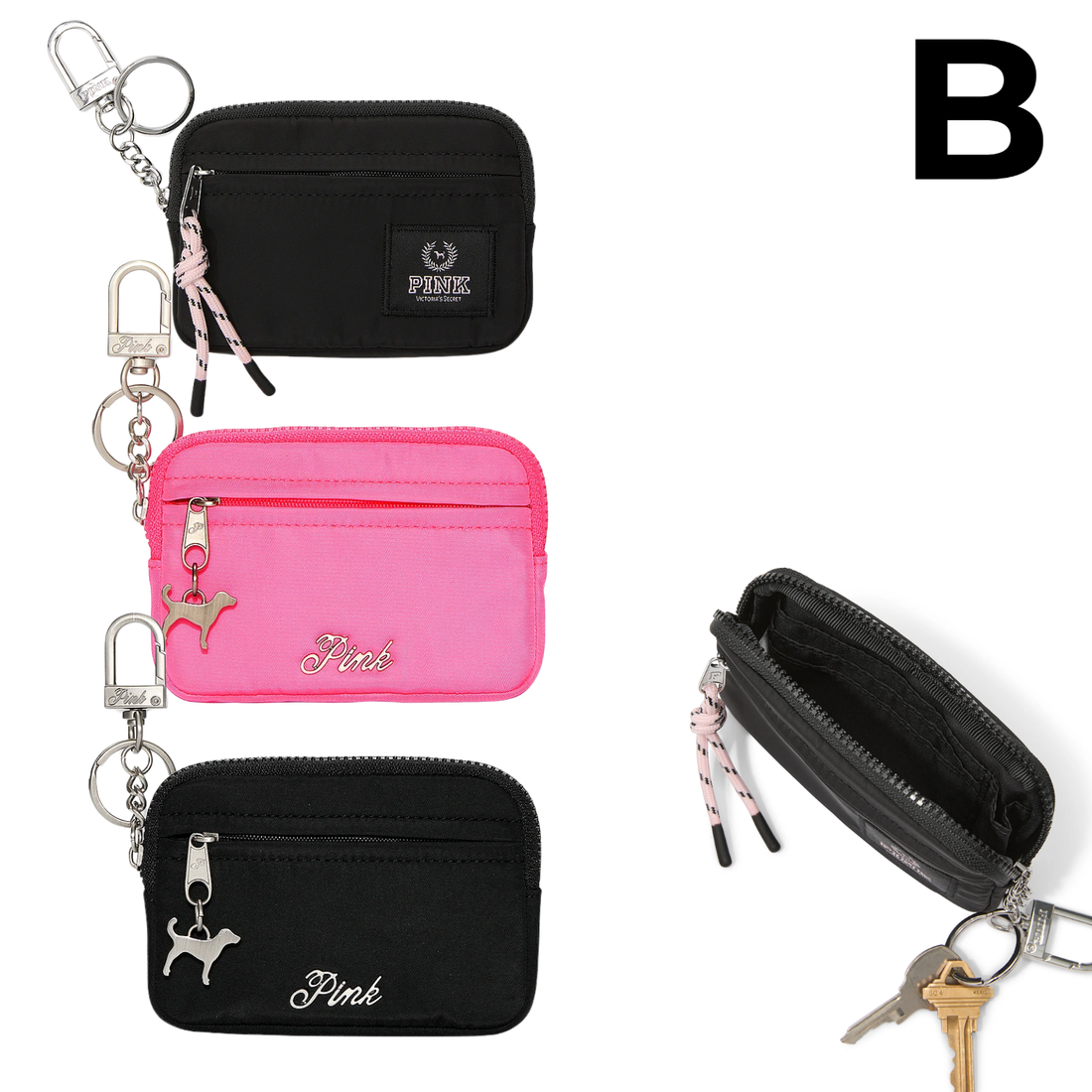 Zip Card Holder Keychain **PREVENTA**