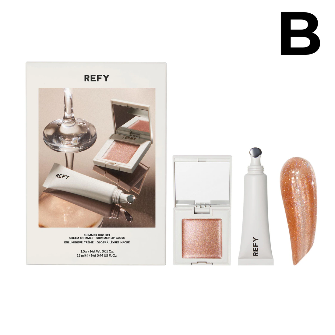 Shimmer Lip Gloss & Cream Highlighter Duo Gift Set
