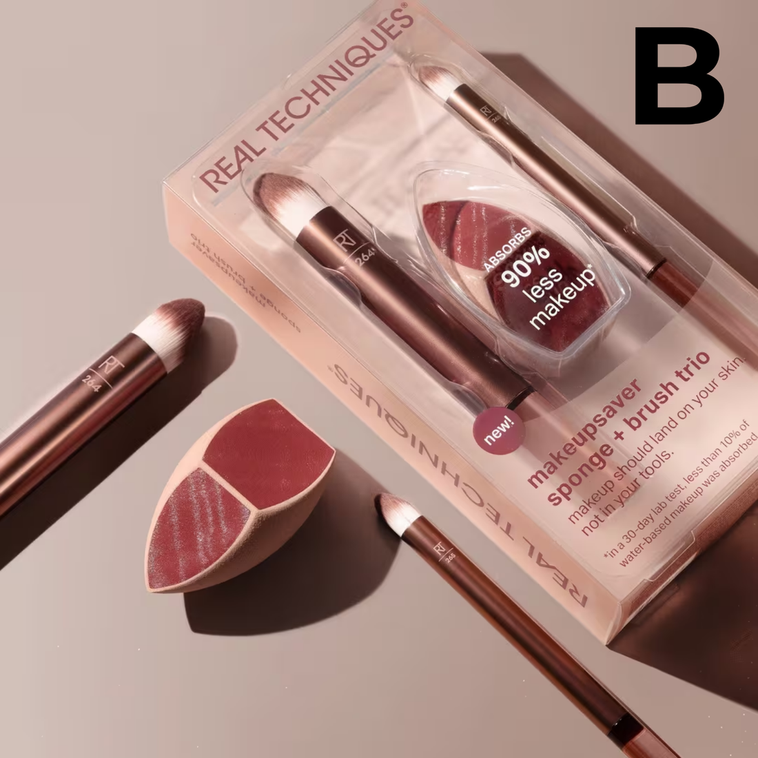 Makeupsaver Blending Sponge + Makeup Brush Trio PREVENTA