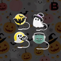 CharCharms 4pk Straw Toppers PREVENTA
