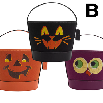 Trick Or Treat Bucket With Halloween Pumpkin In Regenerative Cotton PREVENTA