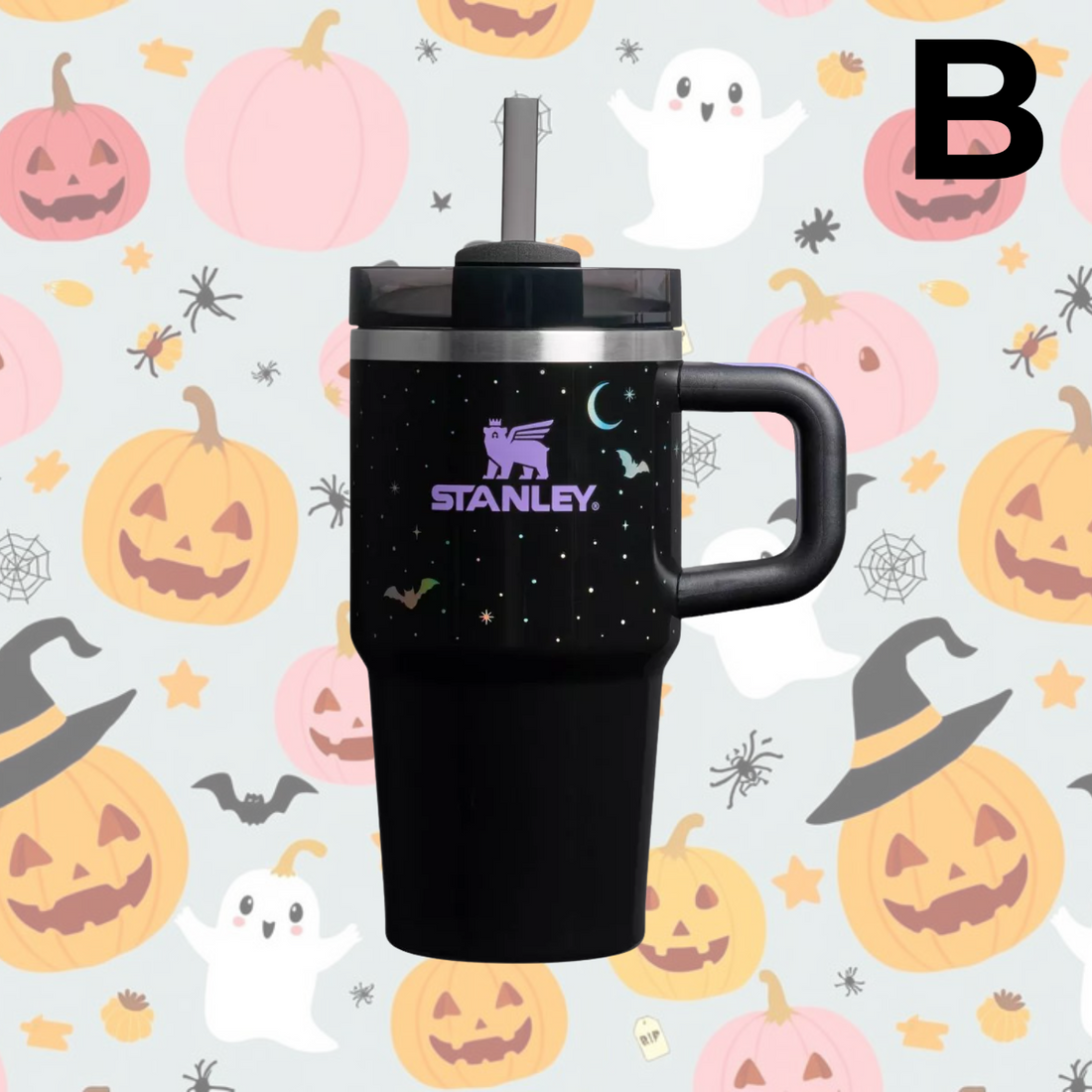 Stanley Halloween 20 oz Stainless Steel H2.0 Flowstate Quencher Tumbler PREVENTA
