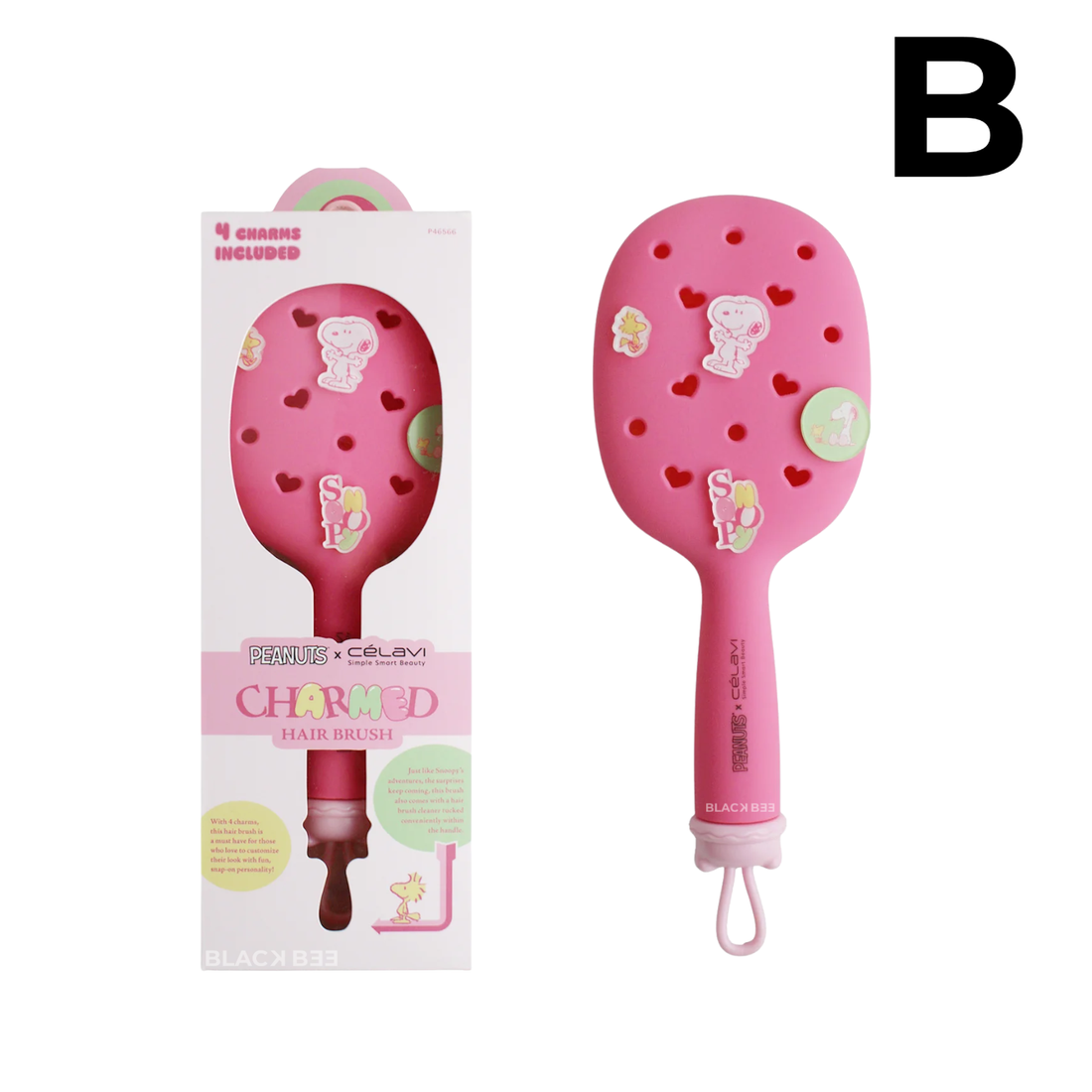 CHARMED HAIR BRUSH + MANGO LIMPIADOR PEANUTS & STRAWBERRY SHORTCAKE