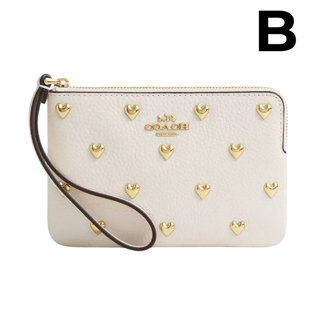 Corner Zip Wristlet In Signature Leather **PREVENTA**