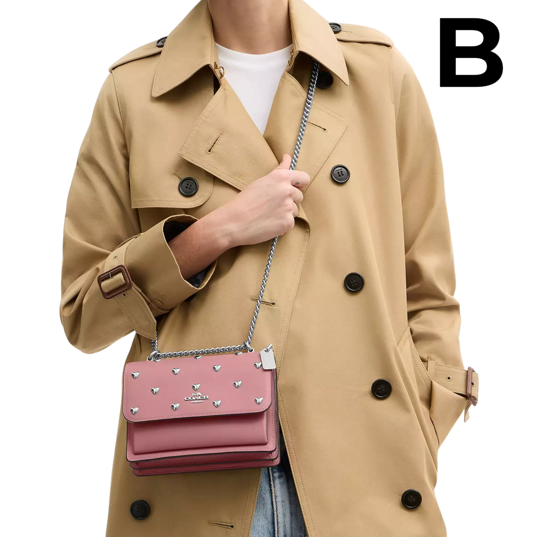 Mini Klare Crossbody Bag With Heart Rivets **PREVENTA**