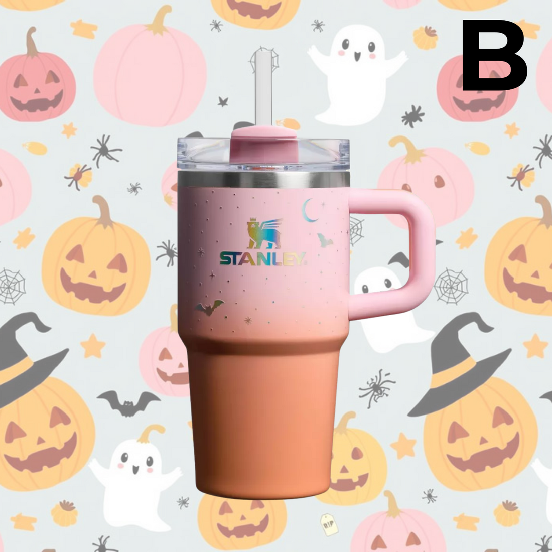 Stanley Halloween 20 oz Stainless Steel H2.0 Flowstate Quencher Tumbler PREVENTA