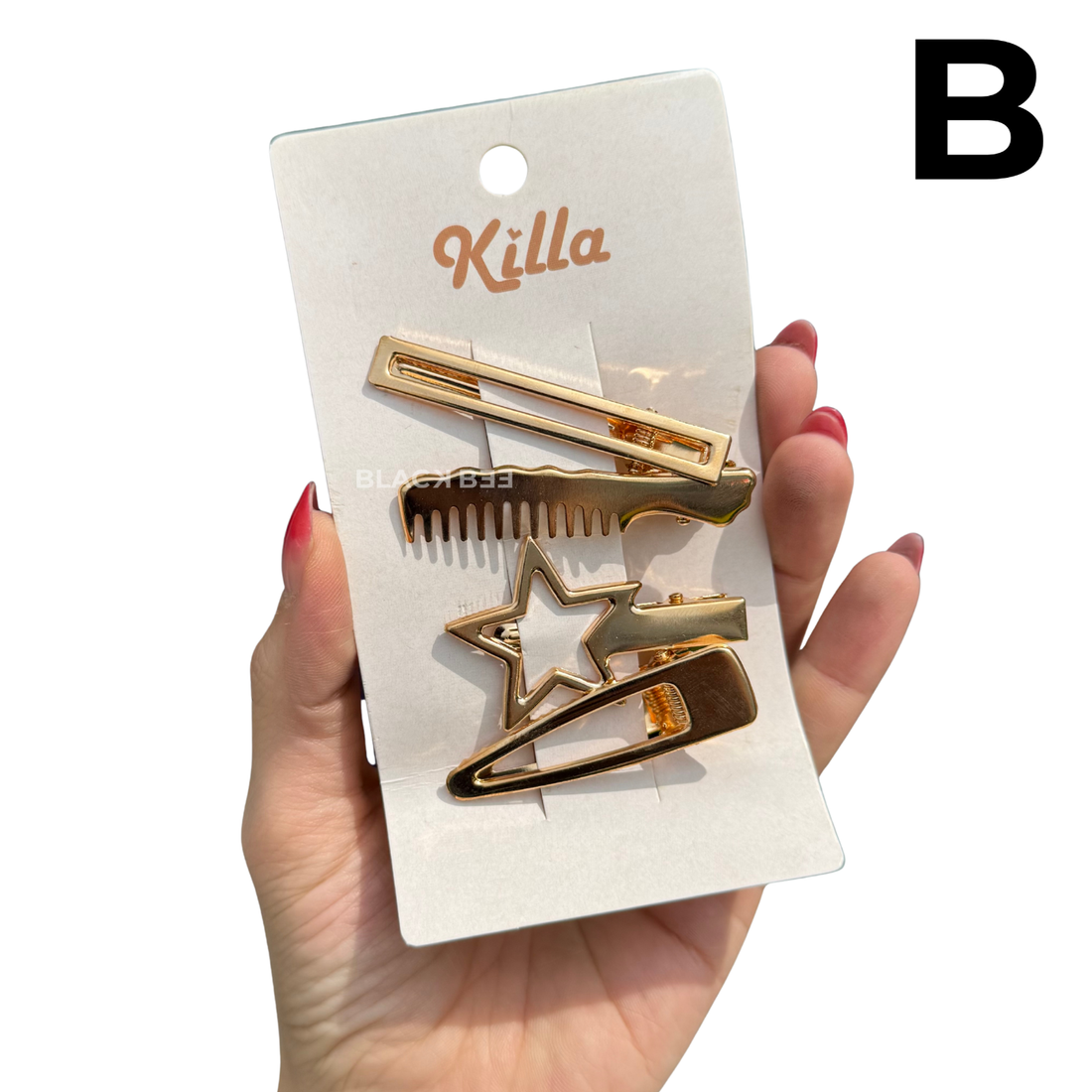 PINZA PARA CABELLO METALICA