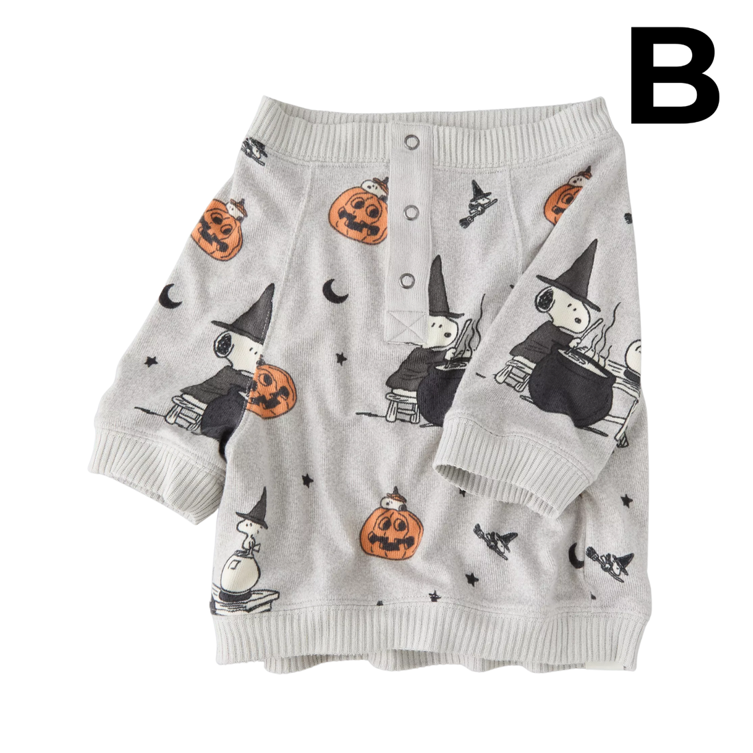 ABO Luxe Plush Snoopy PJ Top **GRAY PREVENTA**