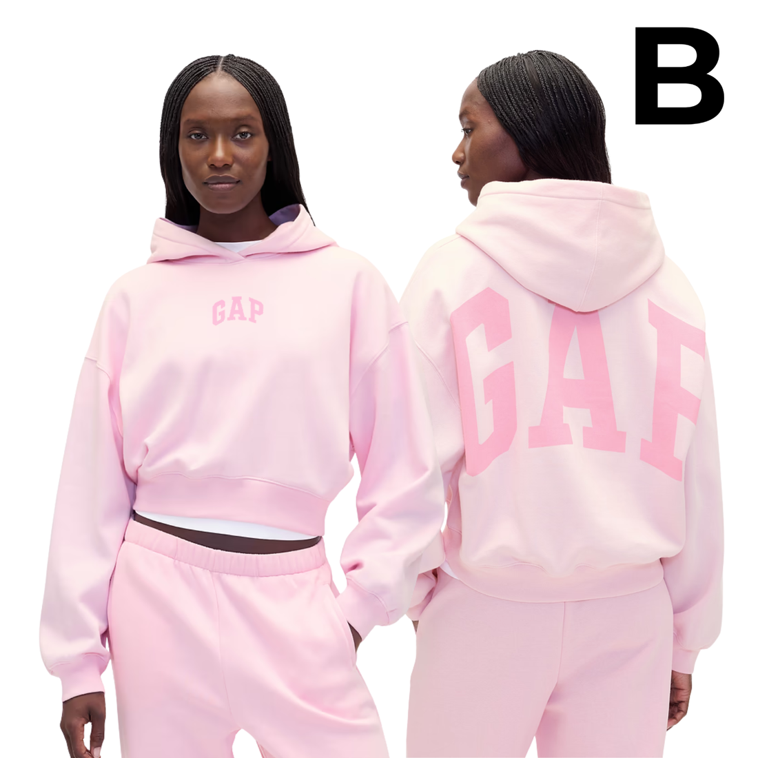 VintageSoft Crop Logo Hoodie - PRIMROSE PINK PREVENTA