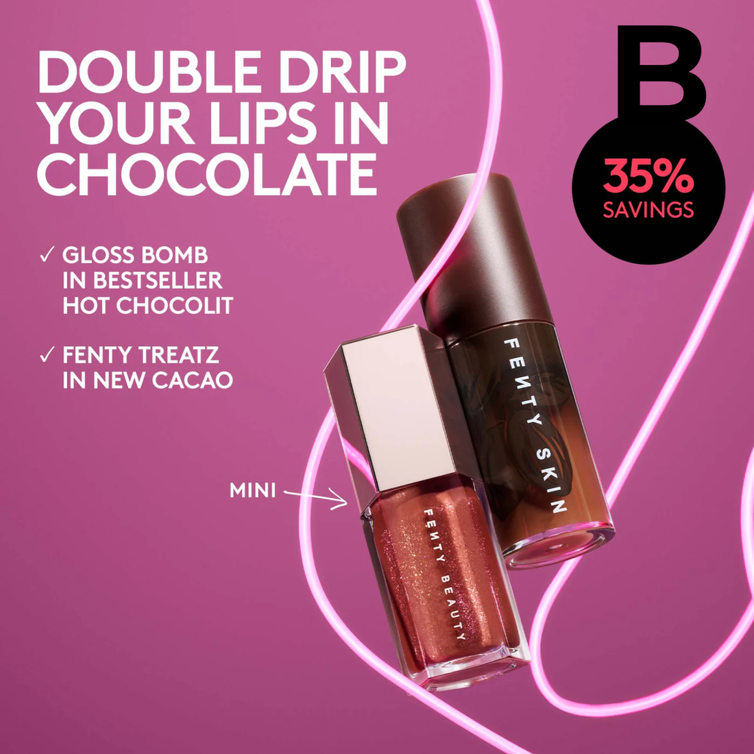Chocolit Treatz Lip Luminizer + Lip Oil Duo