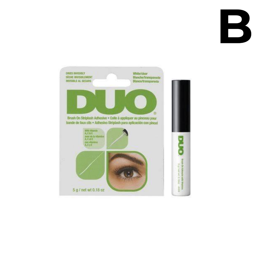 DUO PEGAMENTO LIQUIDO CON APLICADOR TRANSPARENTE