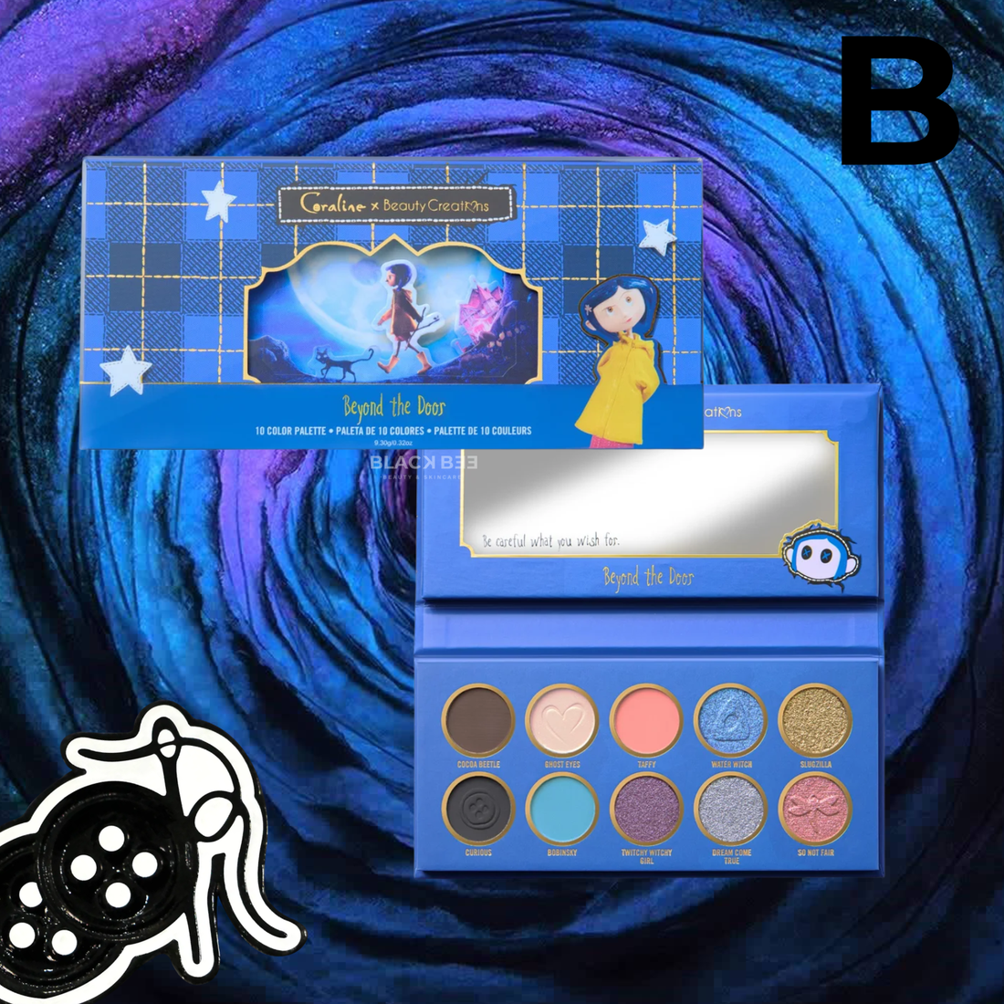 Paleta de sombras Coraline x Beauty Creations (VENTA EXLUSIVA ONLINE ENVIANDO DE 7 A 14 DIAS HÁBILES)