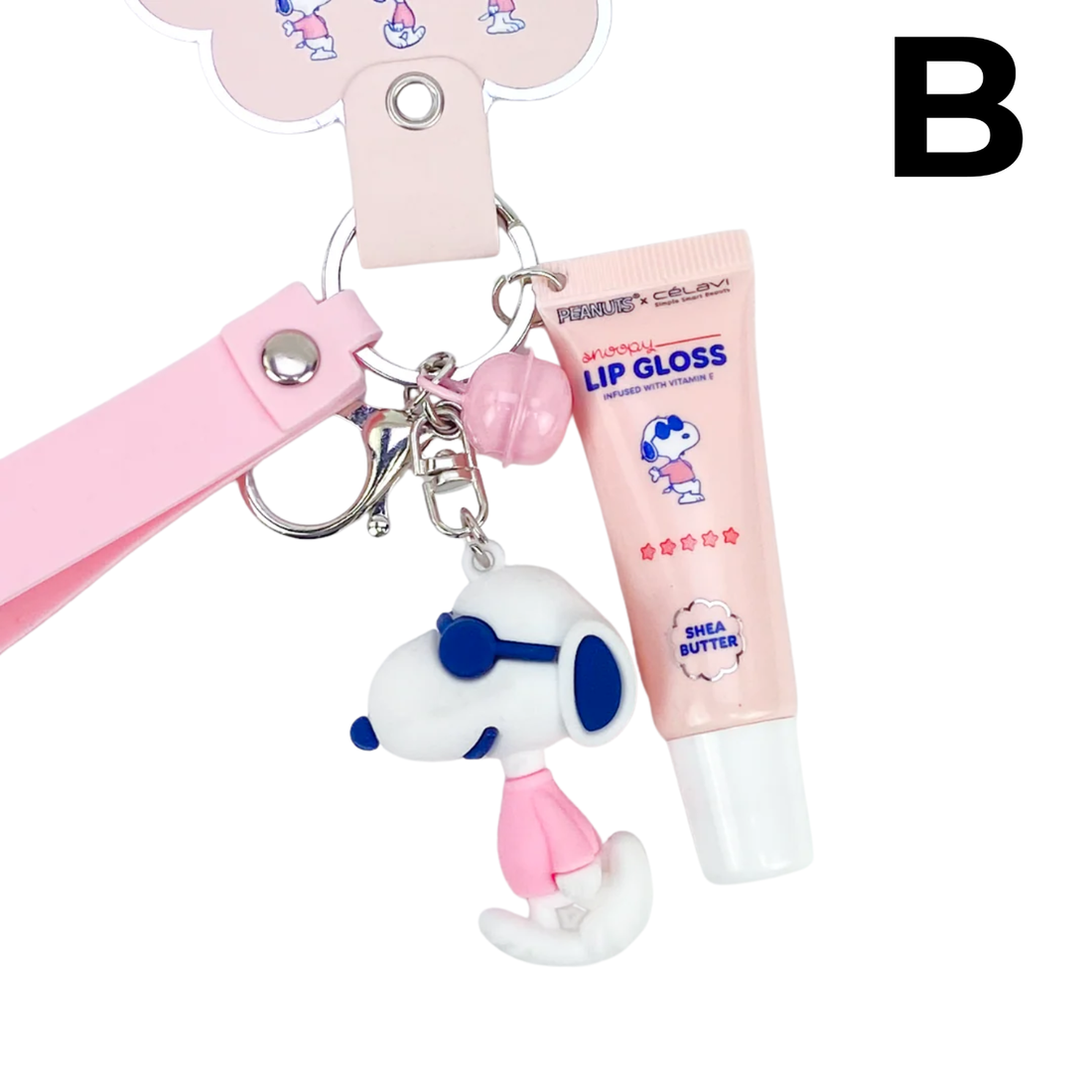 Snoopy Gloss + Llavero lentes